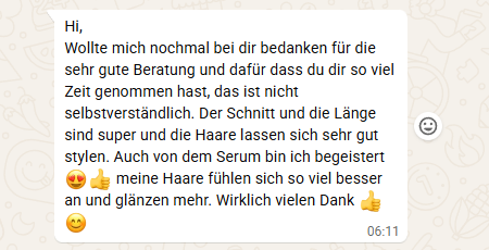 WhatsApp-Nachricht