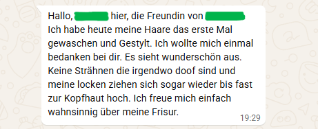 WhatsApp-Nachricht