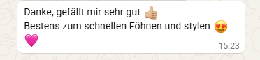 WhatsApp-Nachricht