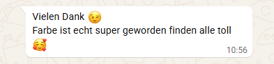 WhatsApp-Nachricht