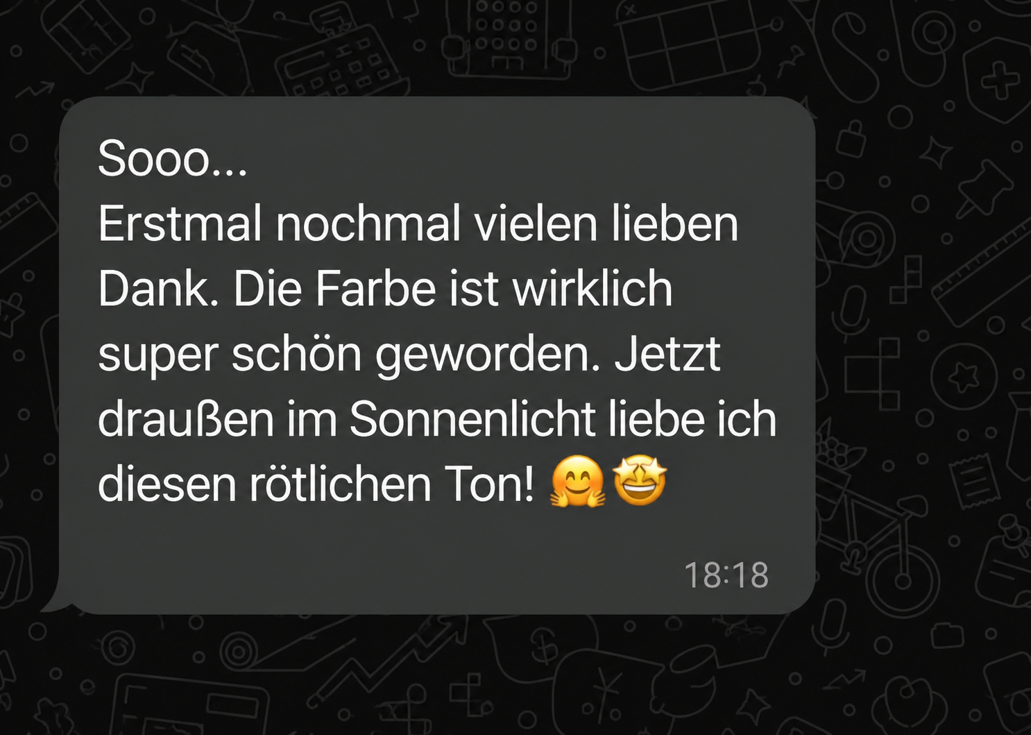 WhatsApp-Nachricht
