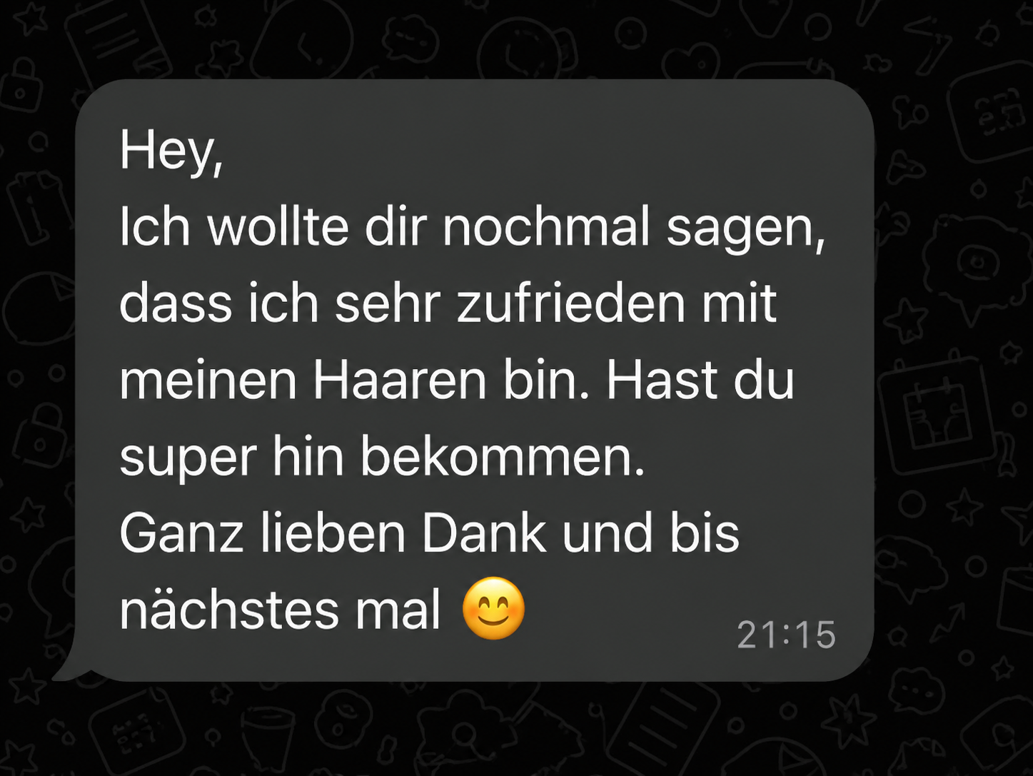 WhatsApp-Nachricht