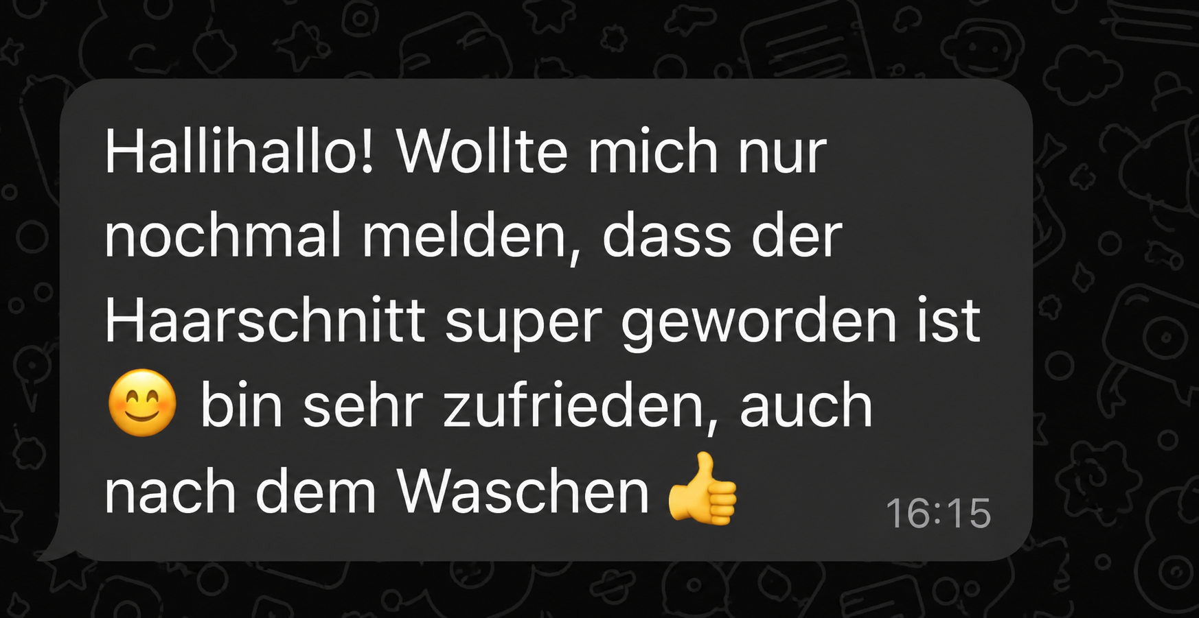 WhatsApp-Nachricht